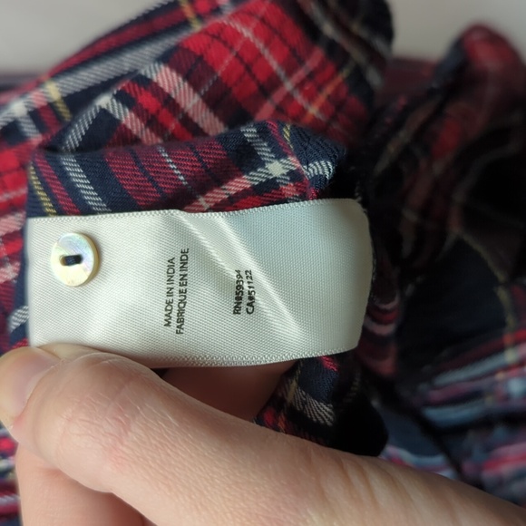 Beach Lunch Lounge Size M Long Sleeve Blouse 100% cotton - Picture 13 of 13